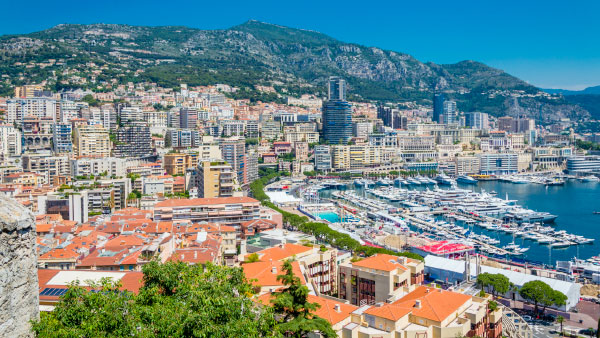 Vue sur Monte-Carlo, Monaco